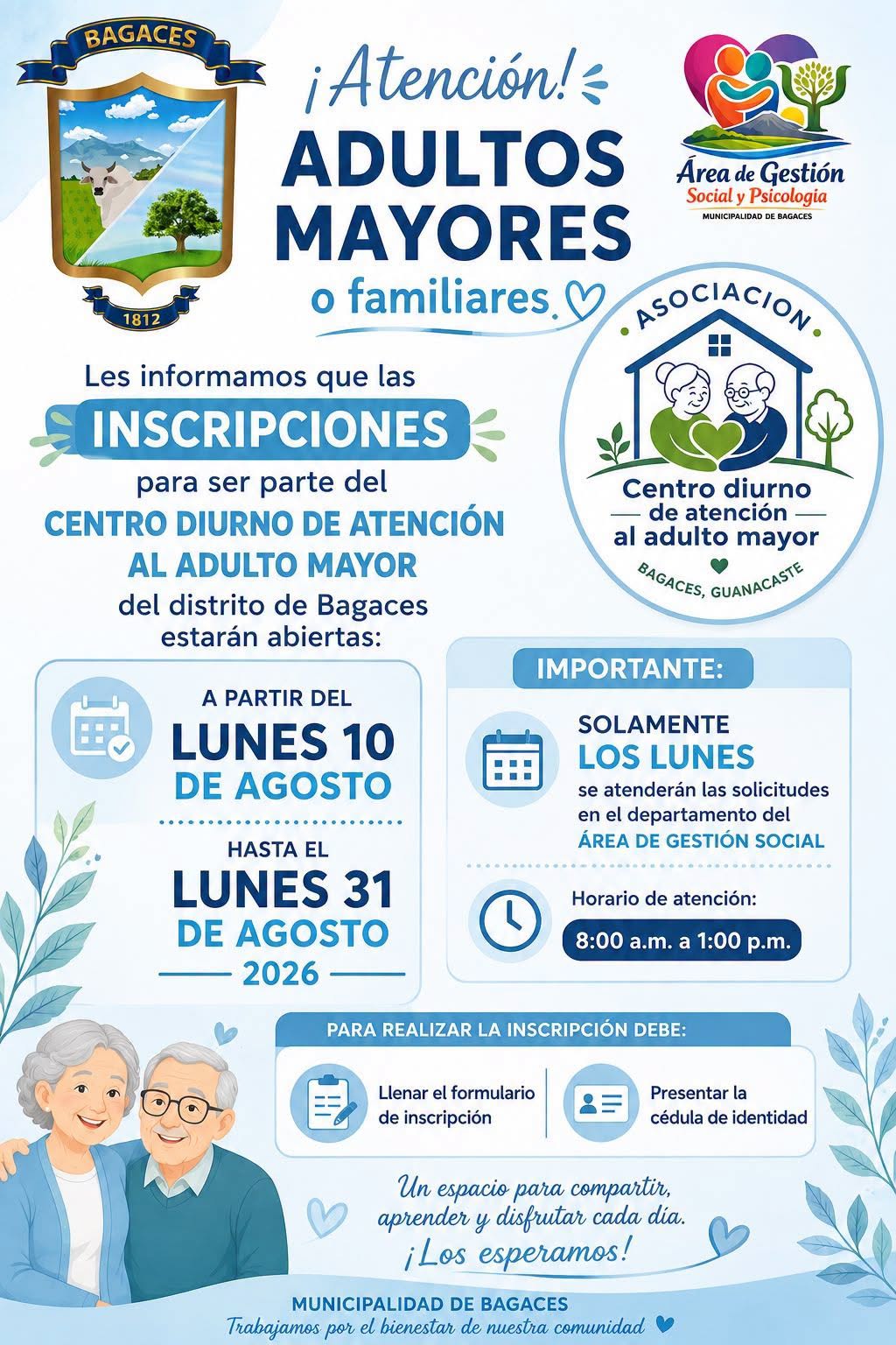 Solicitudes Centro Diurno de Atención Adulto Mayor Bagaces